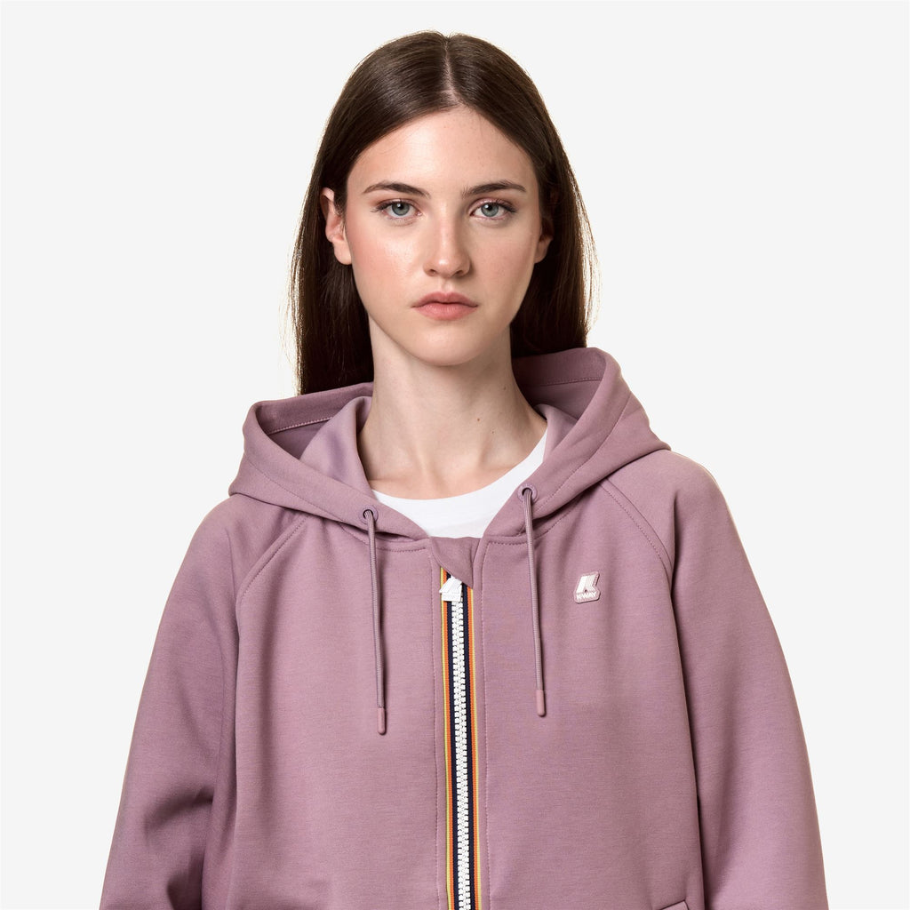 Fleece_Woman_LYDIE LIGHT SPACER_Jacket_Violet Dusty - Commercial 7