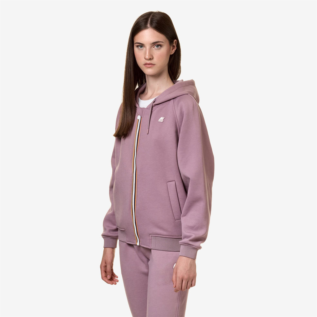 Fleece_Woman_LYDIE LIGHT SPACER_Jacket_Violet Dusty - Commercial 5