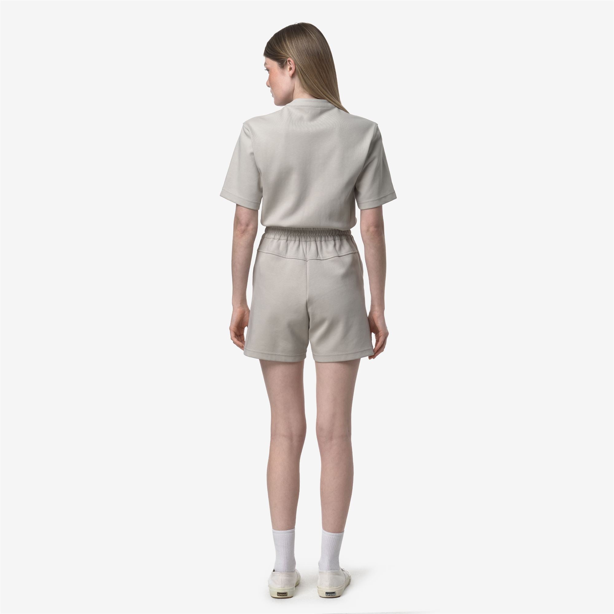 Sport Suits_WOMAN_ODET INTERLOCK_Tracksuit_BEIGE LT - Commercial 6