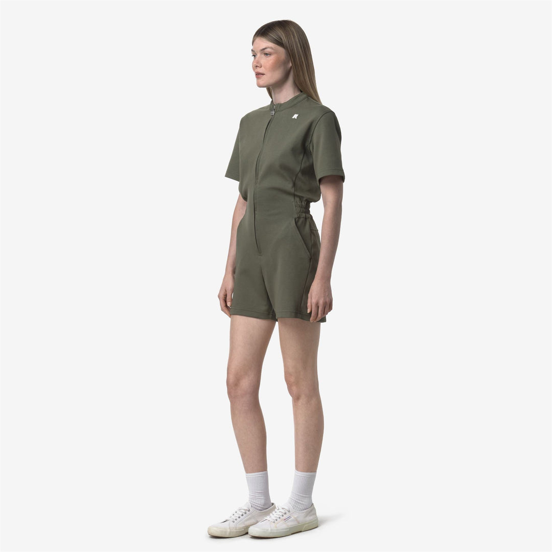 ODET INTERLOCK - Sport Suits - TRACKSUIT - WOMAN - GREEN LICHEN
