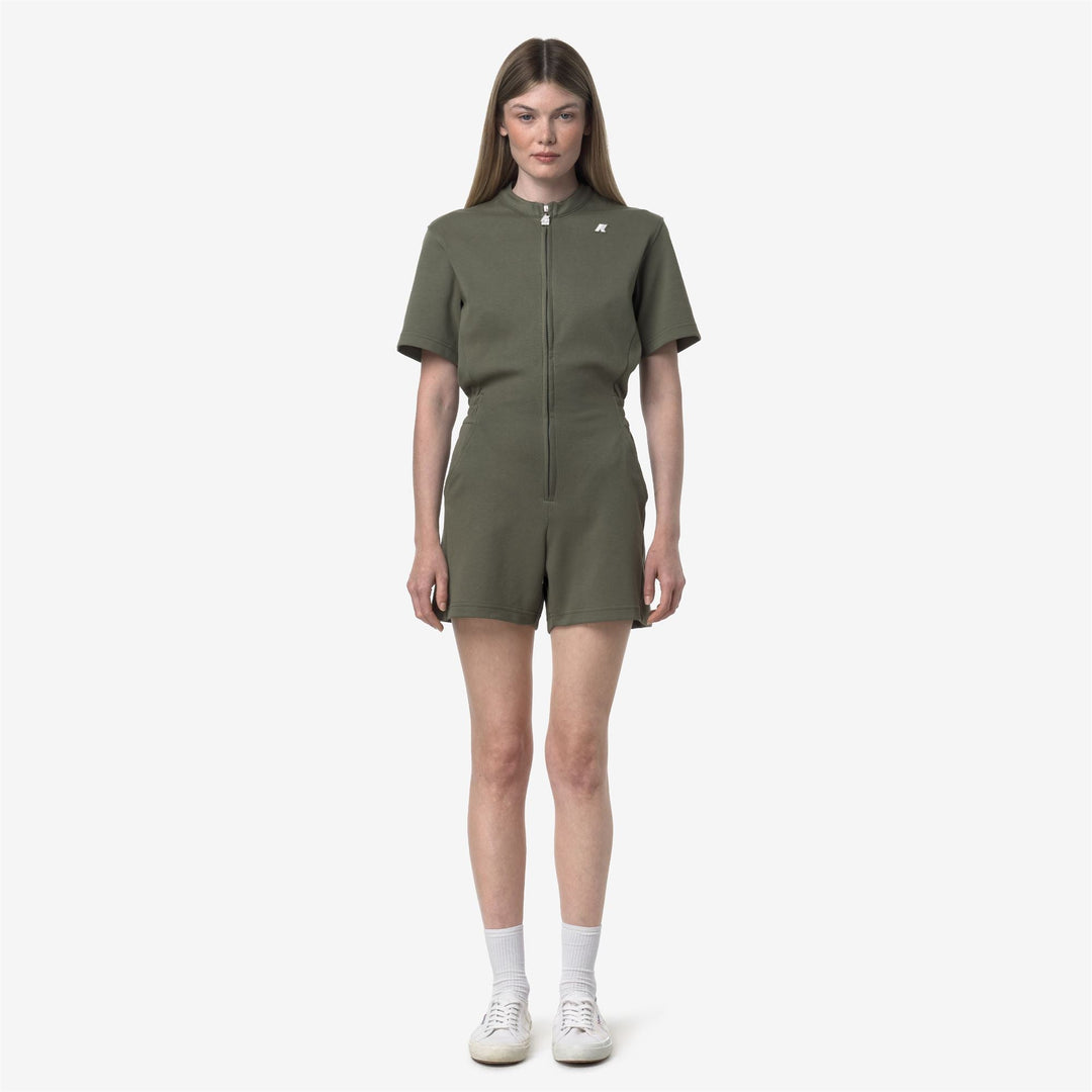 ODET INTERLOCK - Sport Suits - TRACKSUIT - WOMAN - GREEN LICHEN