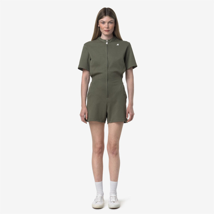 ODET INTERLOCK - Sport Suits - TRACKSUIT - WOMAN - GREEN LICHEN