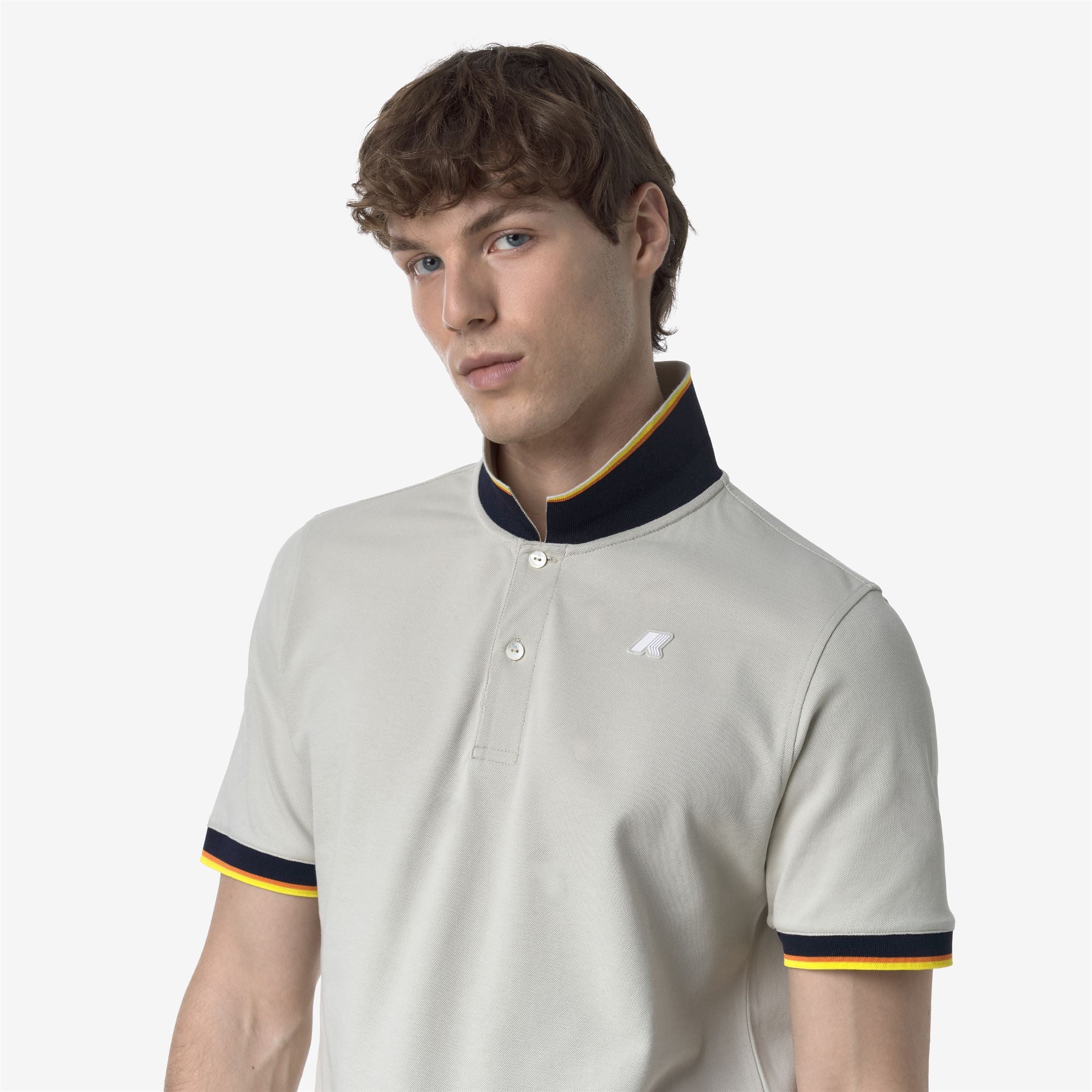 Polo Shirts_MAN_VINCENT PIQUE_Polo_BEIGE LT - Commercial 7
