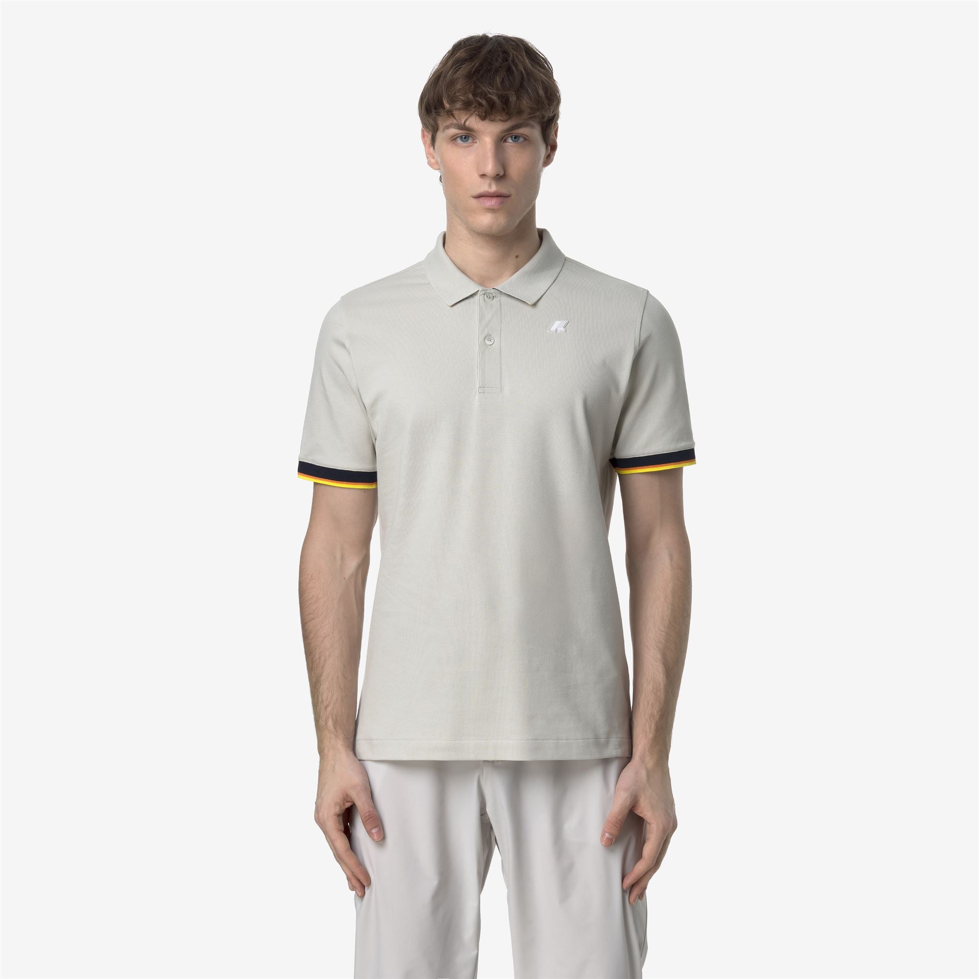 Polo Shirts_MAN_VINCENT PIQUE_Polo_BEIGE LT - Commercial 4