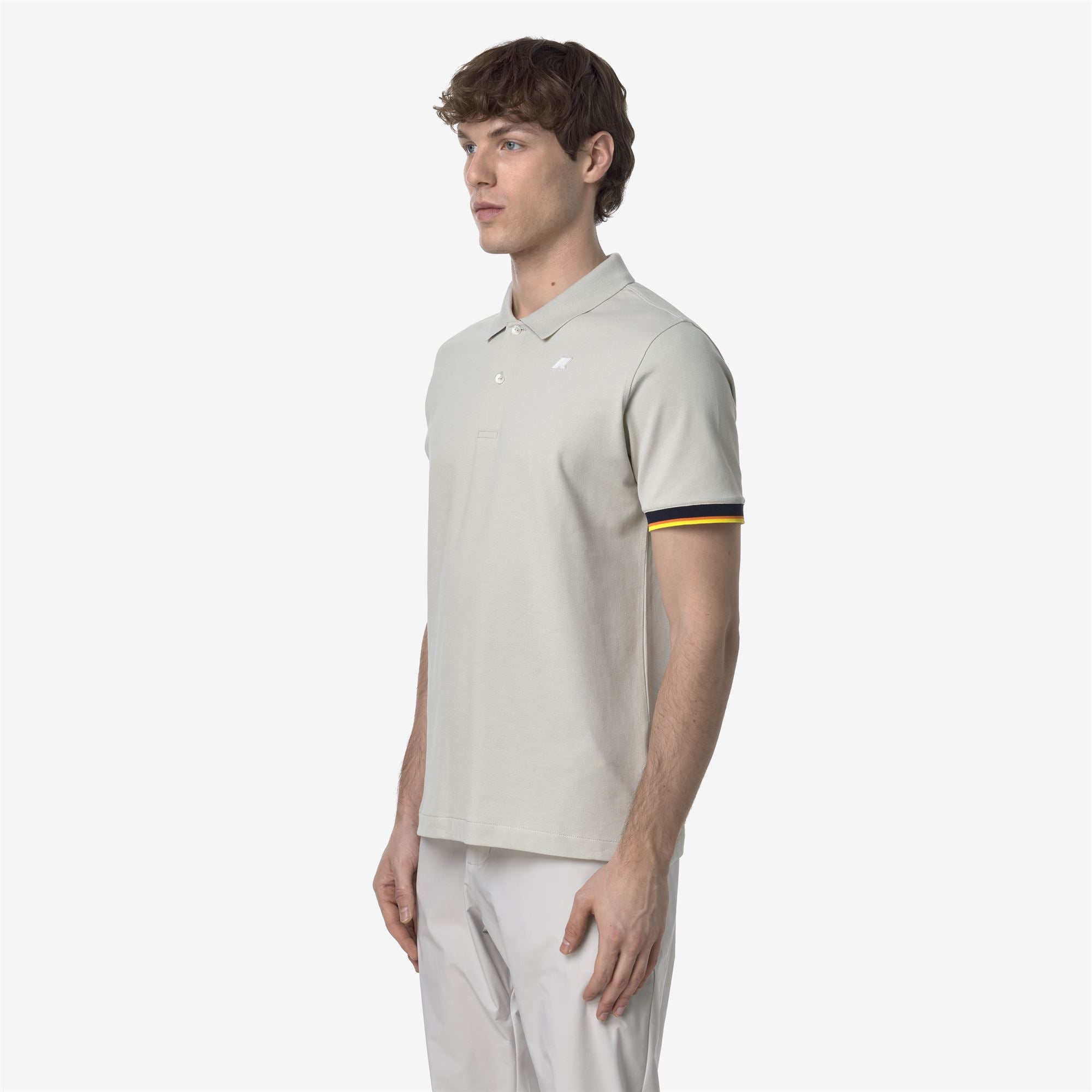 Polo Shirts_MAN_VINCENT PIQUE_Polo_BEIGE LT - Commercial 5