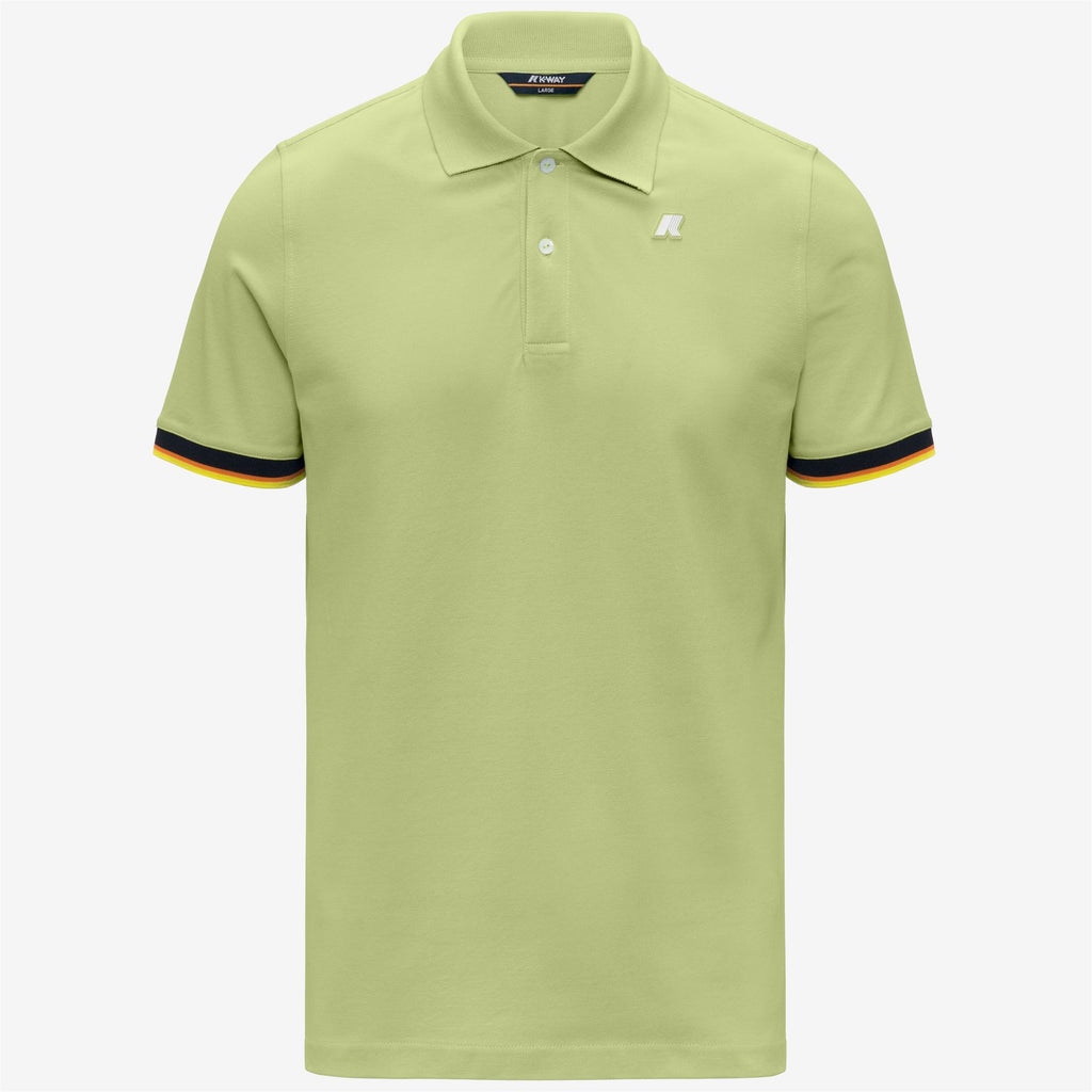 Polo Shirts_Man_VINCENT SLIM PIQUE_Polo_Green Dk Lime - Commercial 1