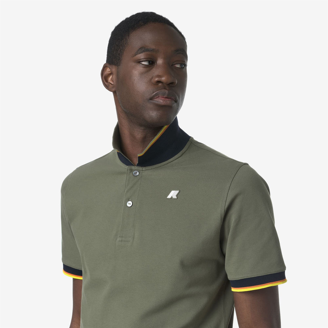 VINCENT PIQUE - Polo Shirts - Polo - MAN - GREEN LICHEN main