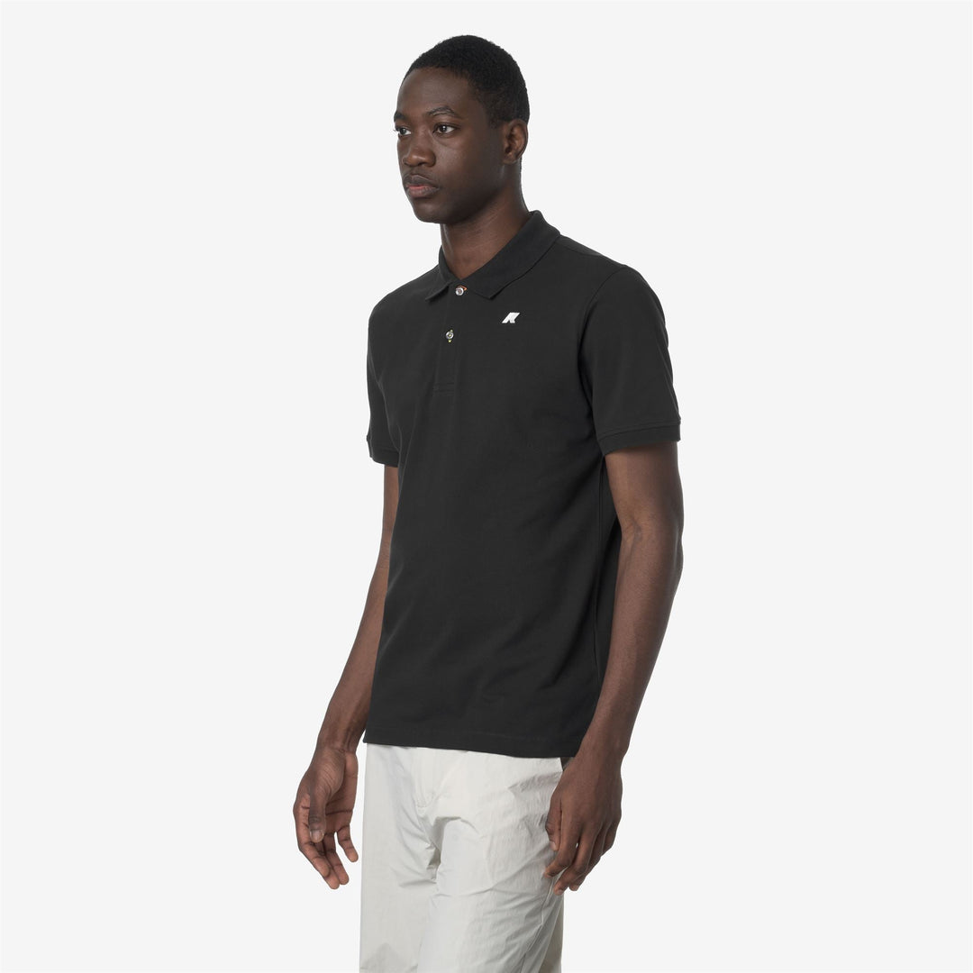 VINNIE PIQUE - Polo Shirts - Polo - MAN - BLACK PURE
