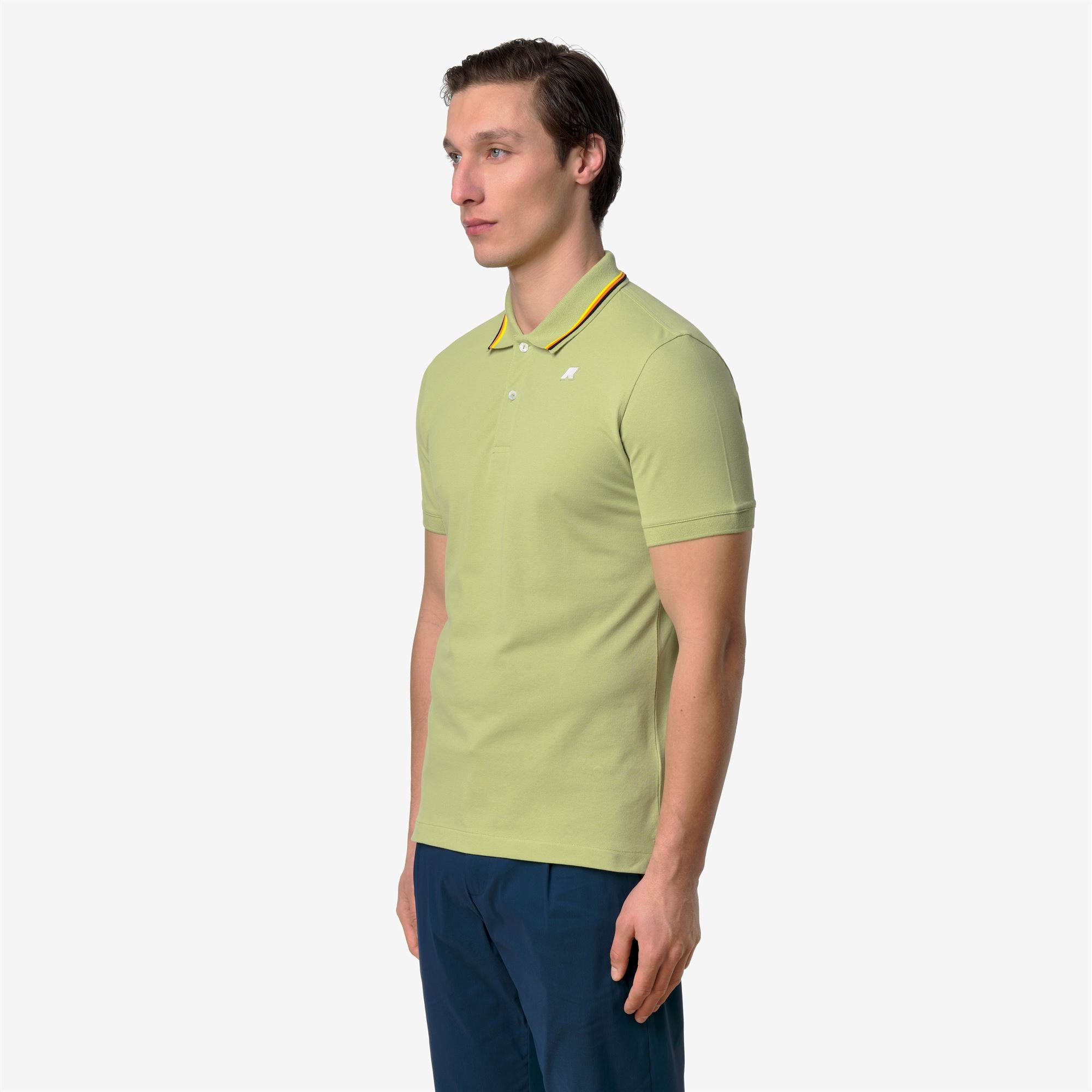 Polo Shirts_Man_JUD SLIM PIQUE_Polo_Green Dk Lime - Commercial 5
