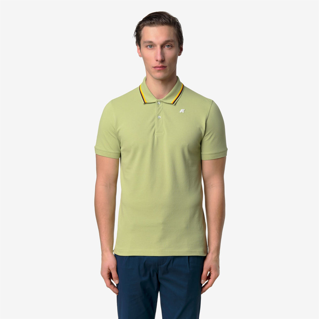 Polo Shirts_Man_JUD SLIM PIQUE_Polo_Green Dk Lime - Commercial 4