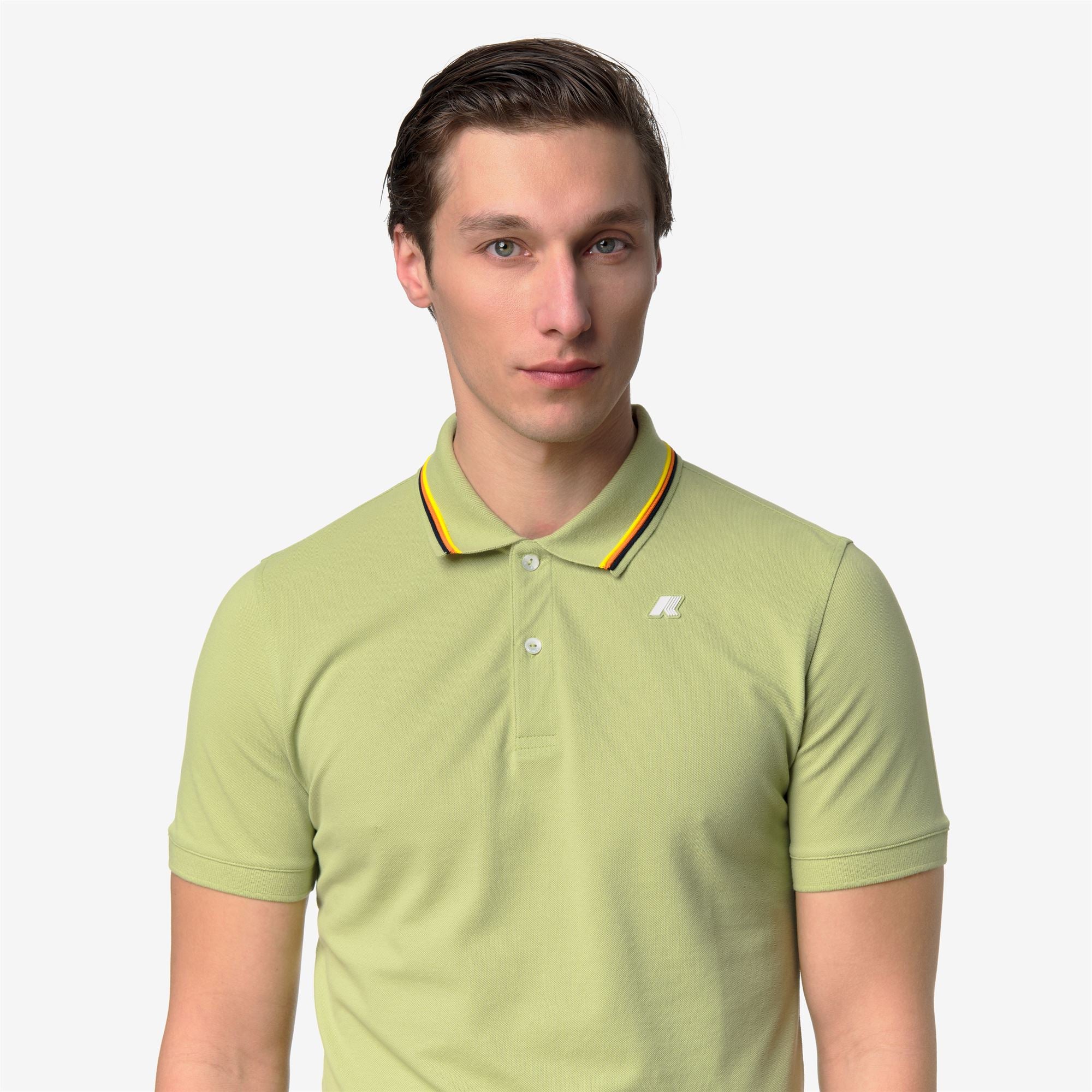 Polo Shirts_Man_JUD SLIM PIQUE_Polo_Green Dk Lime - Commercial 7