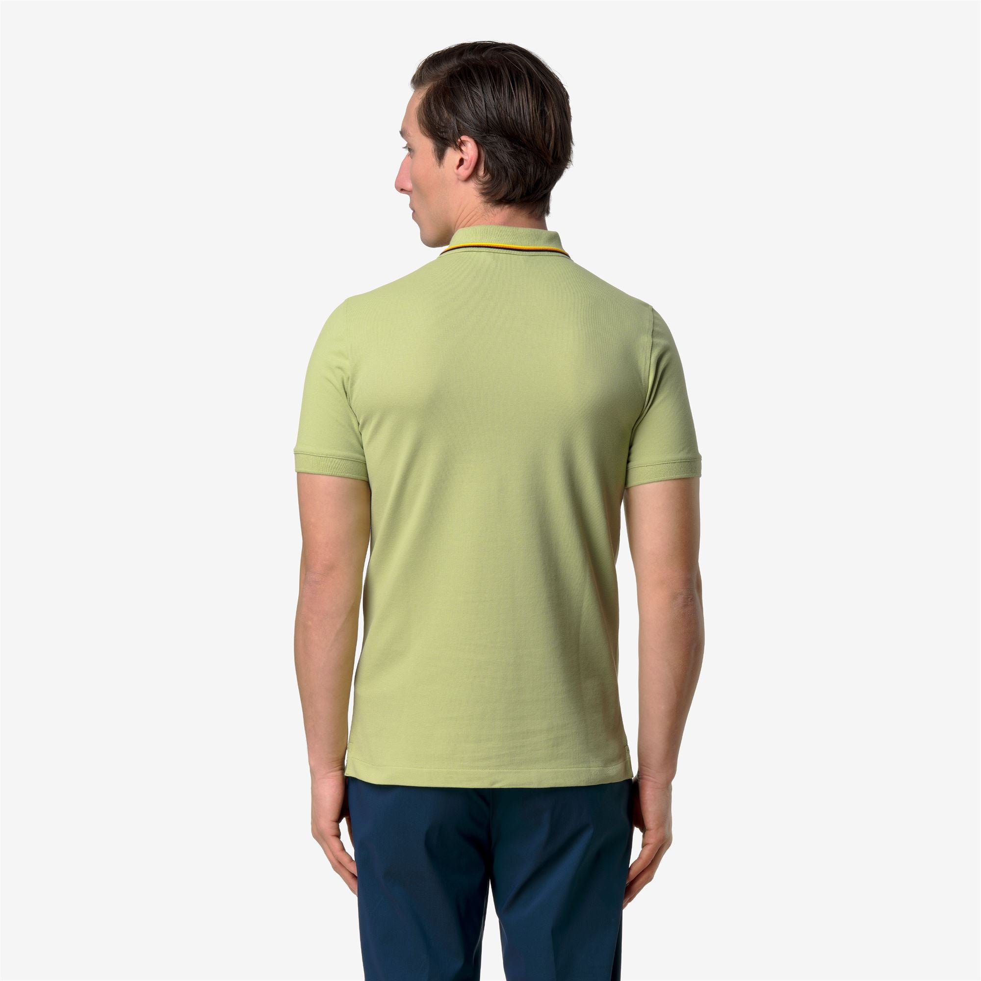 Polo Shirts_Man_JUD SLIM PIQUE_Polo_Green Dk Lime - Commercial 6
