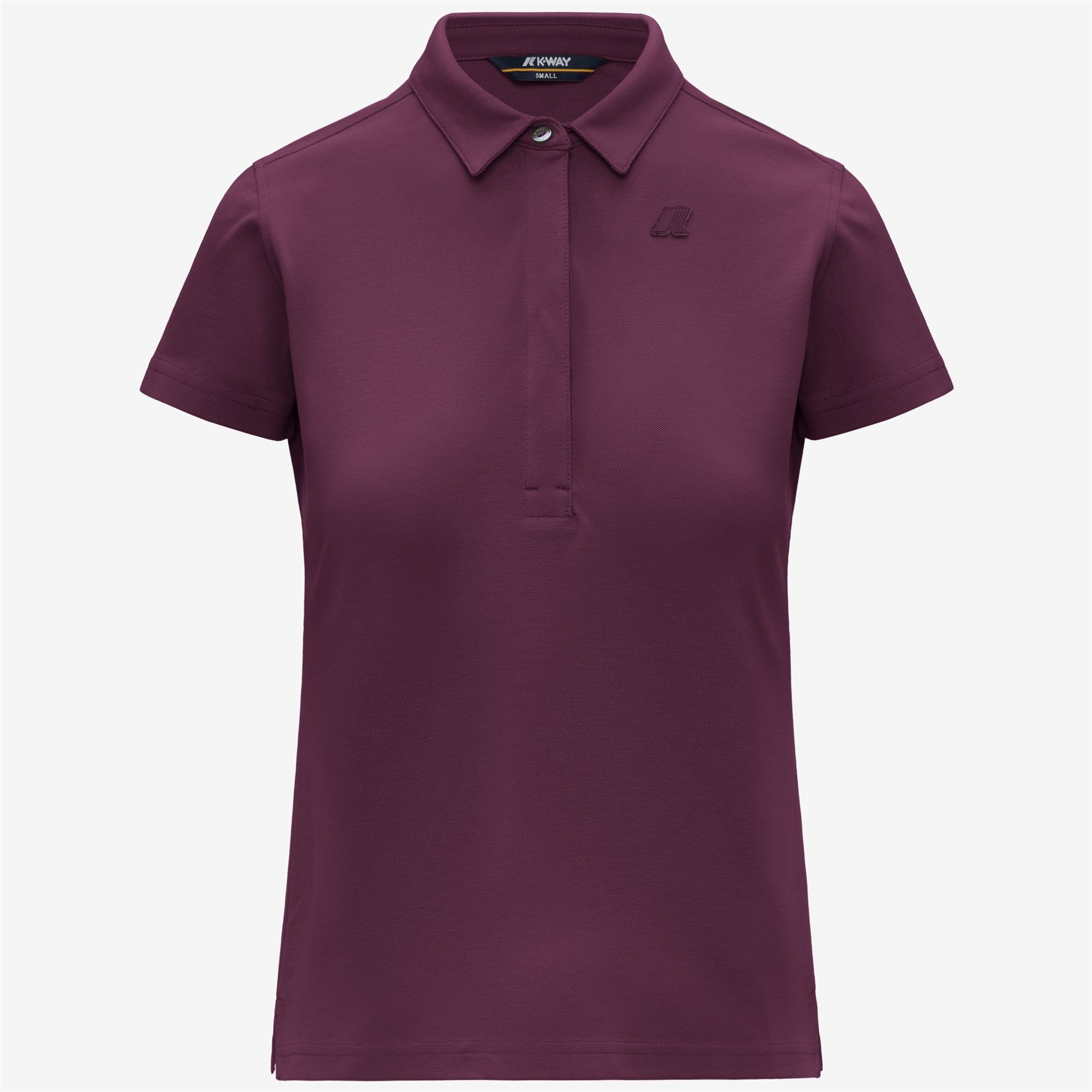 Polo Shirts_Woman_AMEDEA PIQUE SLIM_Polo_Violet Mauve Wine - Commercial 1
