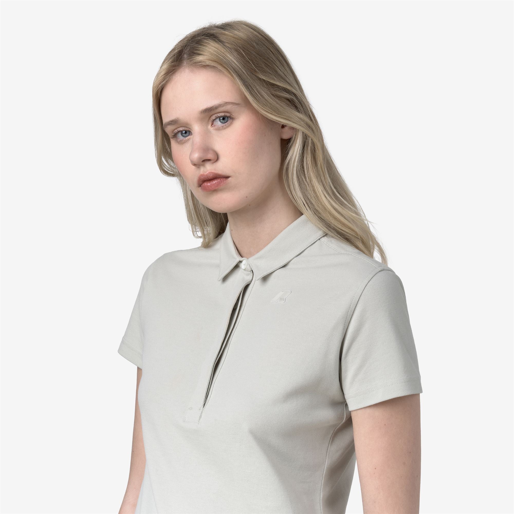 Polo Shirts_WOMAN_AMEDEA PIQUE_Polo_BEIGE LT - Commercial 7