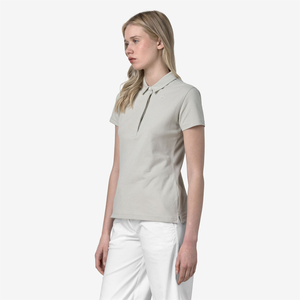 Polo Shirts_WOMAN_AMEDEA PIQUE_Polo_BEIGE LT - Commercial 5