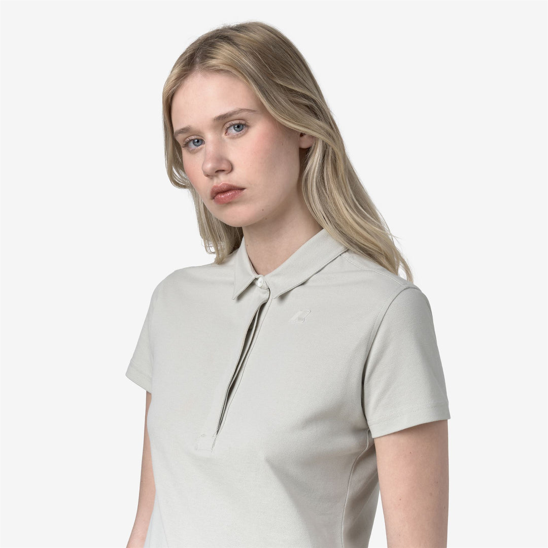 AMEDEA PIQUE SLIM - Polos - Polo - Femme - BEIGE LT main