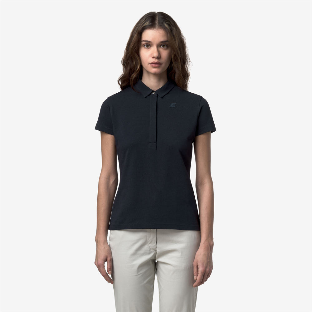 AMEDEA PIQUE SLIM - Polos - Polo - Femme - Blue Depth 02