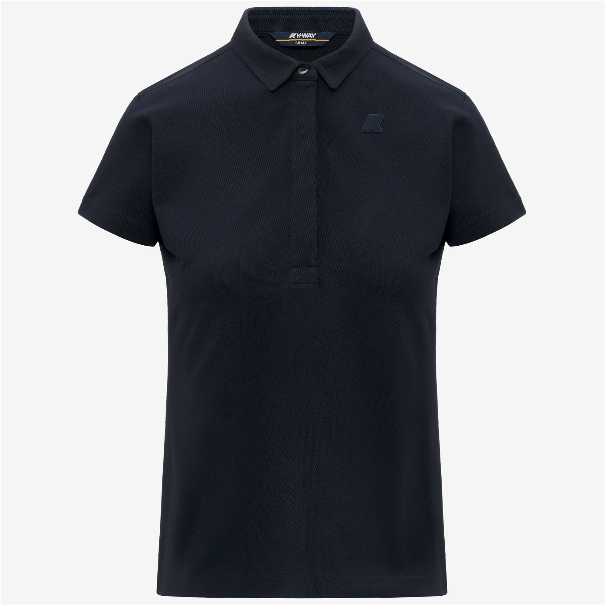 Polo Shirts_Woman_AMEDEA PIQUE SLIM_Polo_Blue Depth - Commercial 1