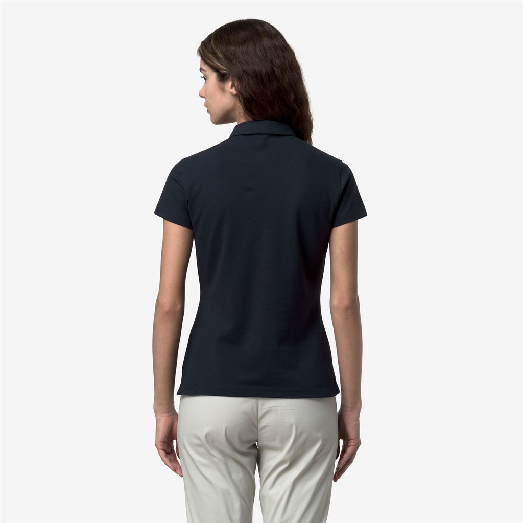 Polo Shirts_Woman_AMEDEA PIQUE SLIM_Polo_Blue Depth - Commercial 6