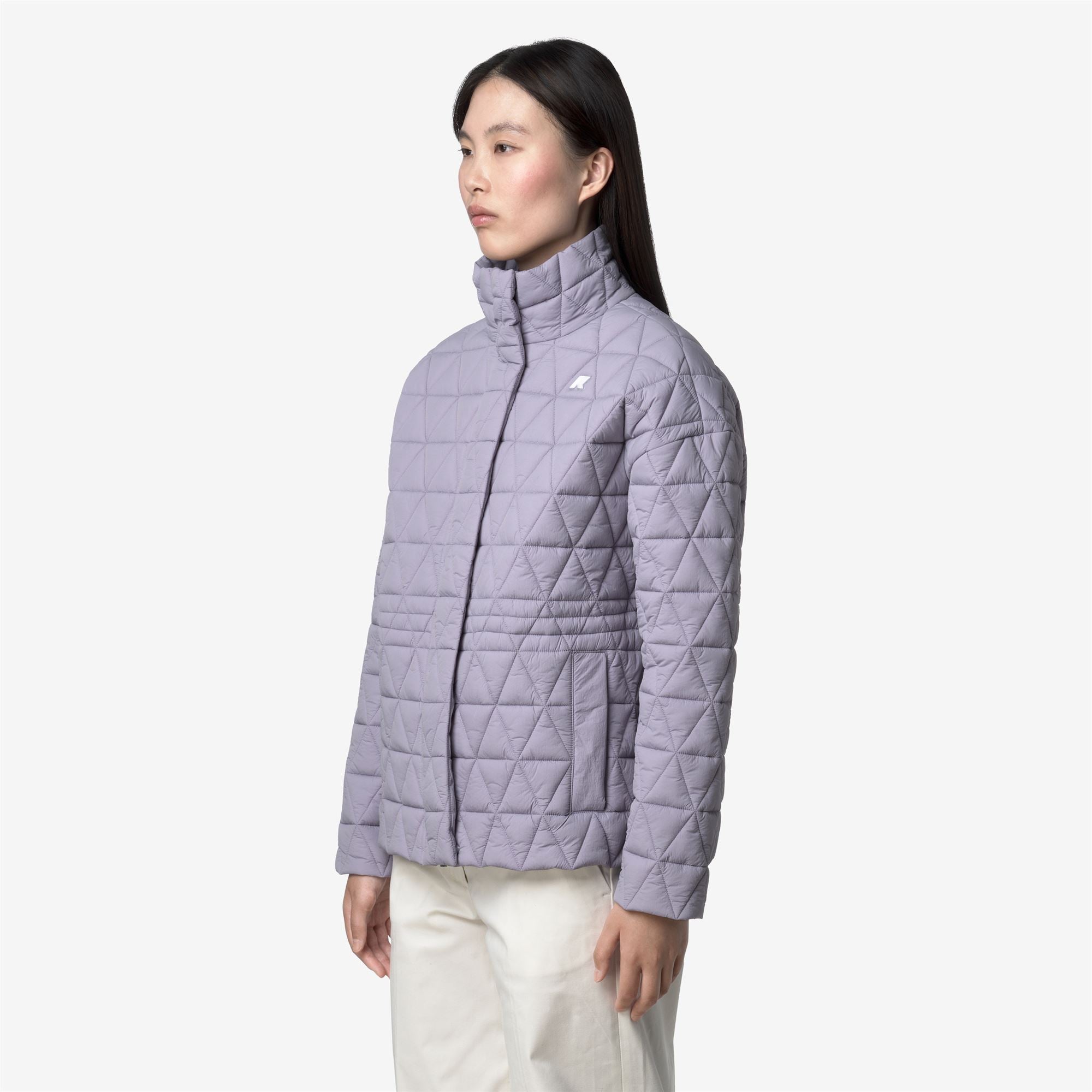 Jackets_WOMAN_SELENE DIAMOND QUILTED WARM_Mid_Violet Lavender - Commercial 5