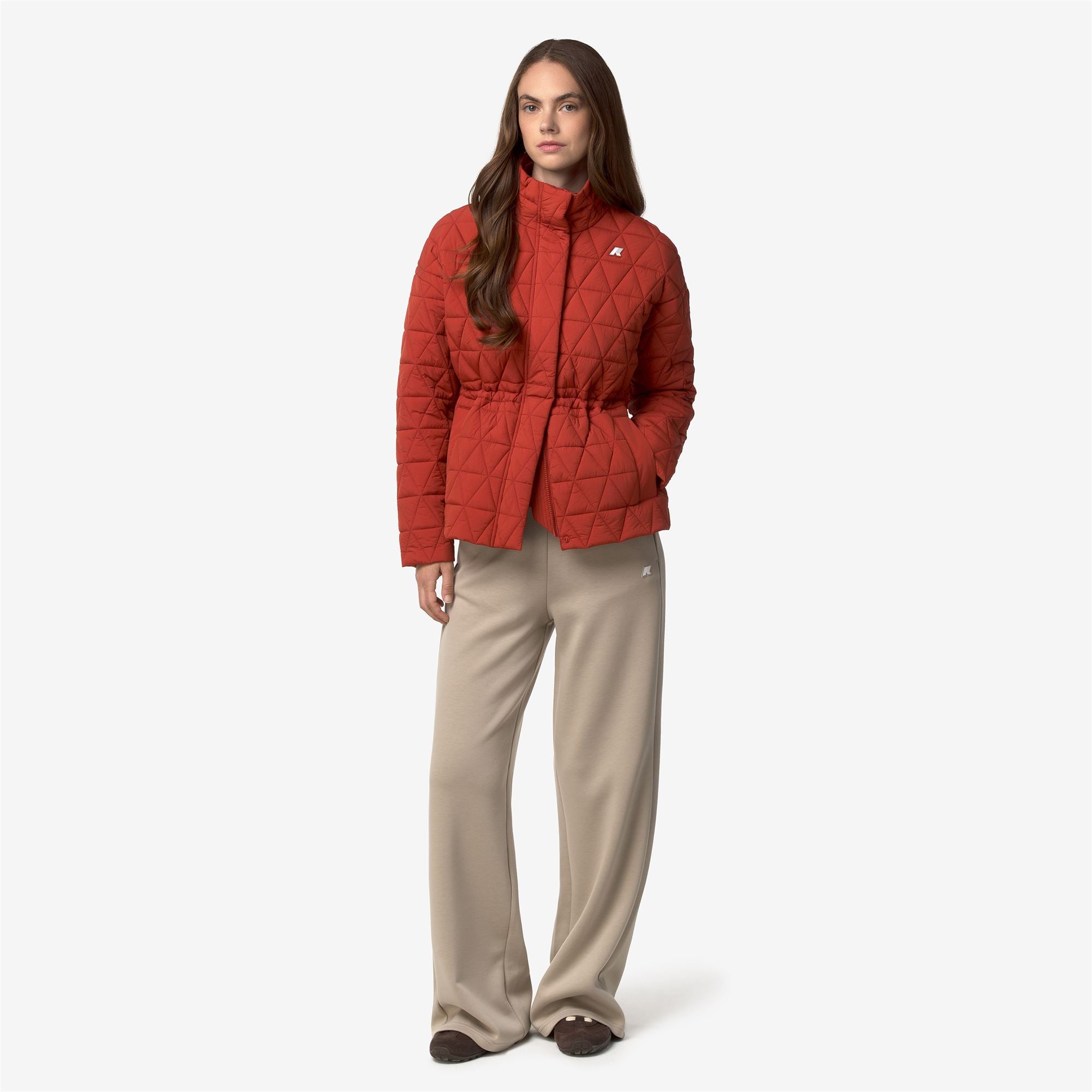 Jackets_Woman_SELENE DIAMOND QUILTED WARM_Mid_Red Dk Chili - Commercial 7