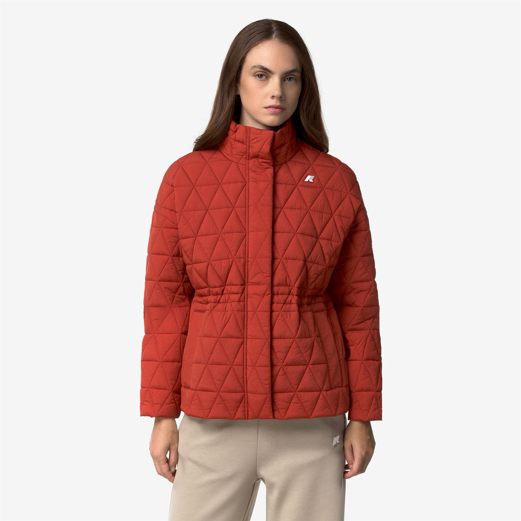 Jackets_Woman_SELENE DIAMOND QUILTED WARM_Mid_Red Dk Chili - Commercial 4