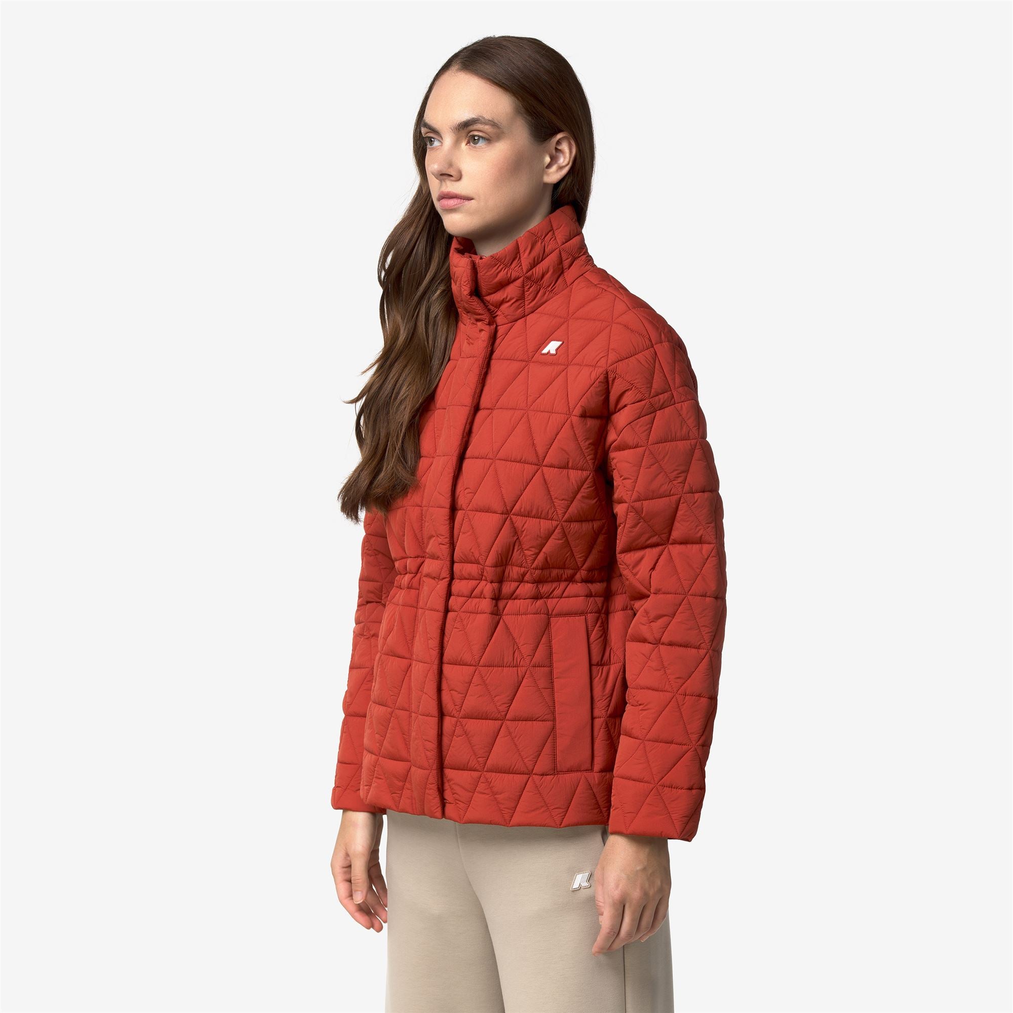 Jackets_Woman_SELENE DIAMOND QUILTED WARM_Mid_Red Dk Chili - Commercial 5