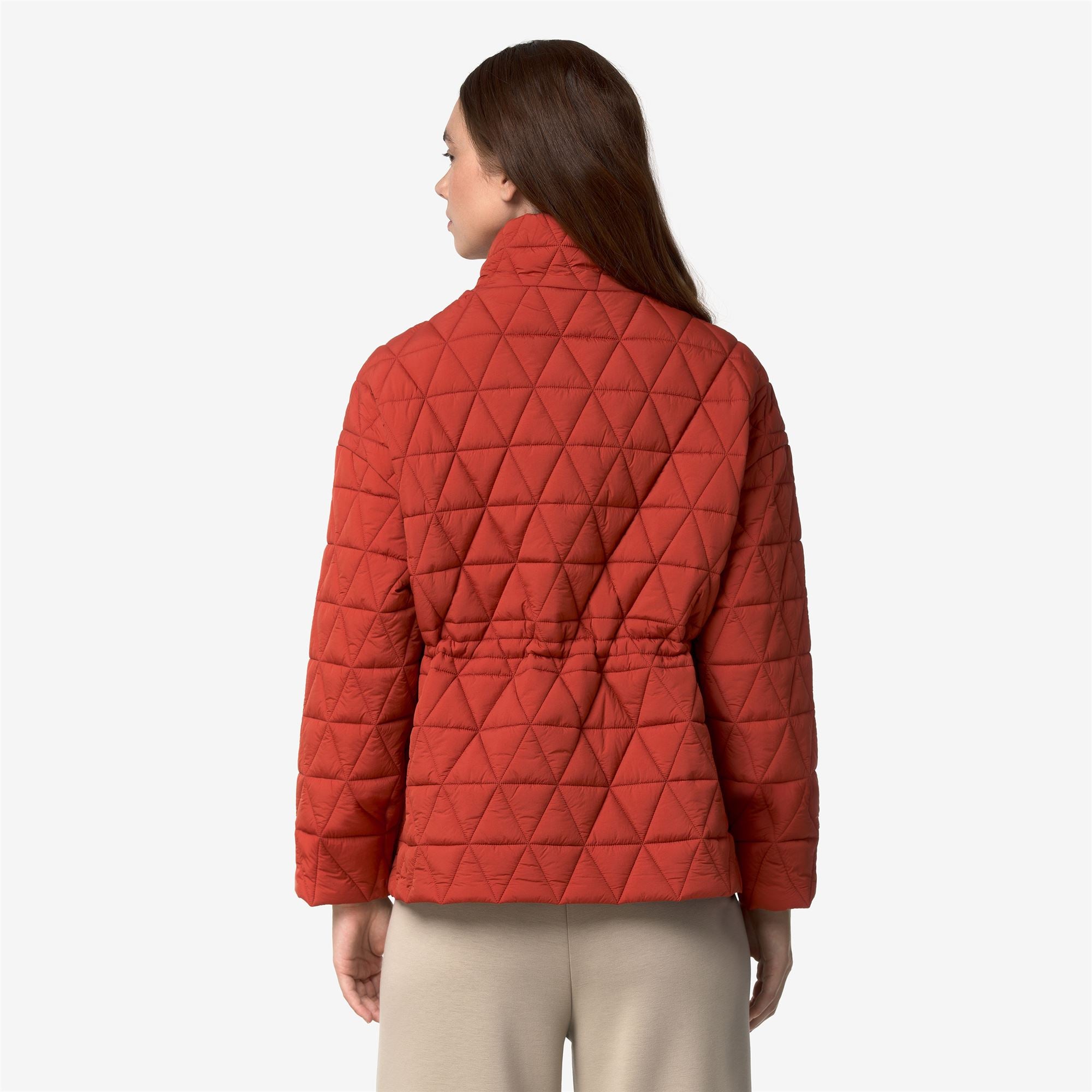 Jackets_Woman_SELENE DIAMOND QUILTED WARM_Mid_Red Dk Chili - Commercial 6