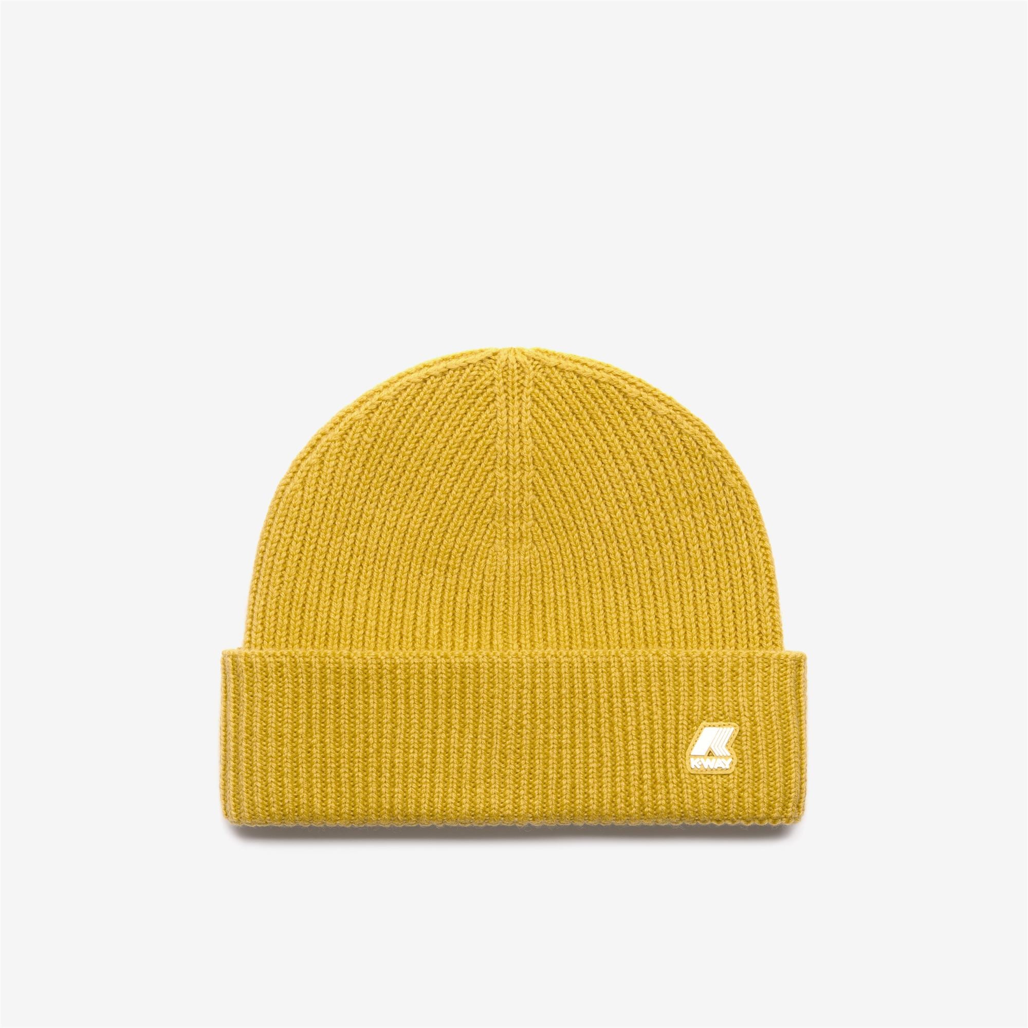 Headwear_Unisex_BRICE CARDIGAN STITCH WOOL_Hat_Yellow Zafferano - Commercial 1