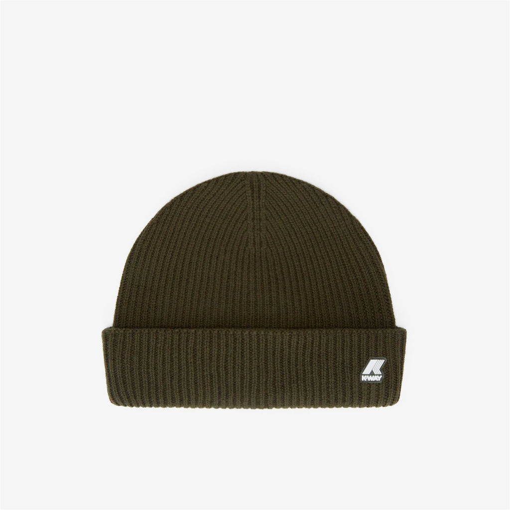 Headwear_Unisex_BRICE CARDIGAN STITCH WOOL_Hat_GREEN BLACKISH - Commercial 1