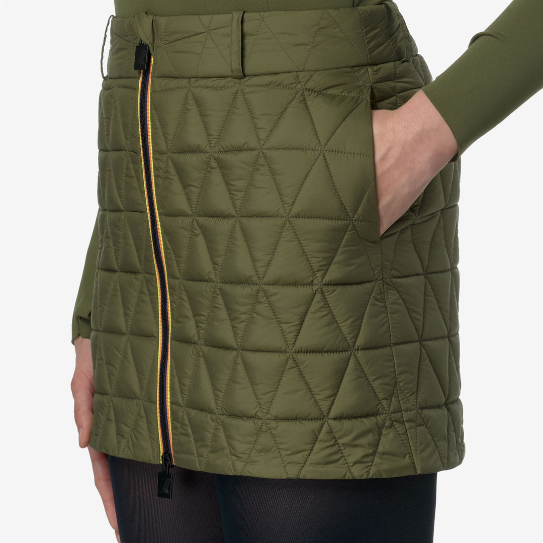 MINIKI TECH THERMO LIGHT - Skirts - Short - WOMAN - GREEN WINTER