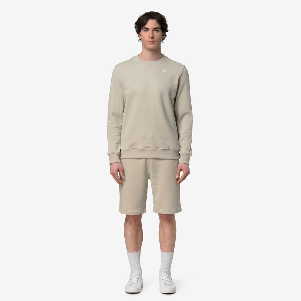 Shorts_Man_ERIK FRENCH TERRY_Sport Shorts_BEIGE LT - Commercial 4