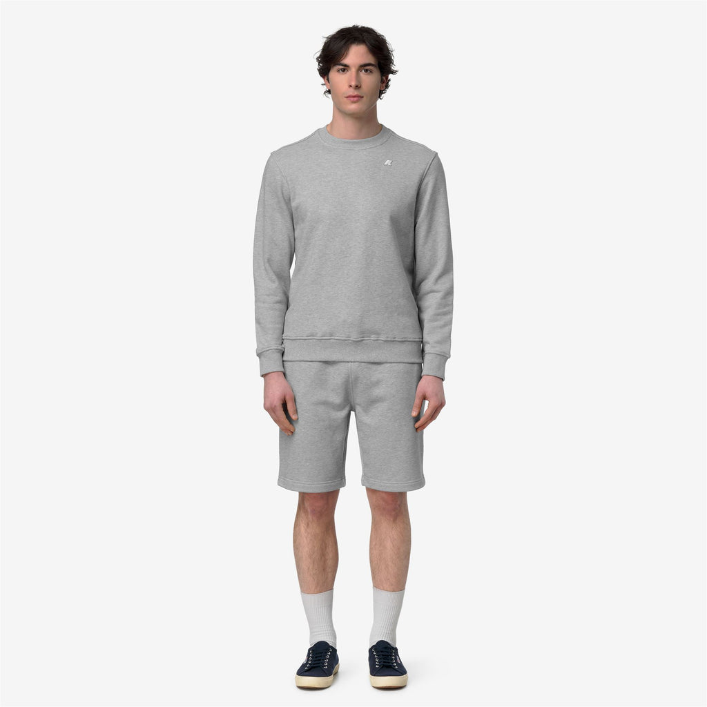 Shorts_Man_ERIK FRENCH TERRY_Sport Shorts_GREY MID MEL - Commercial 4
