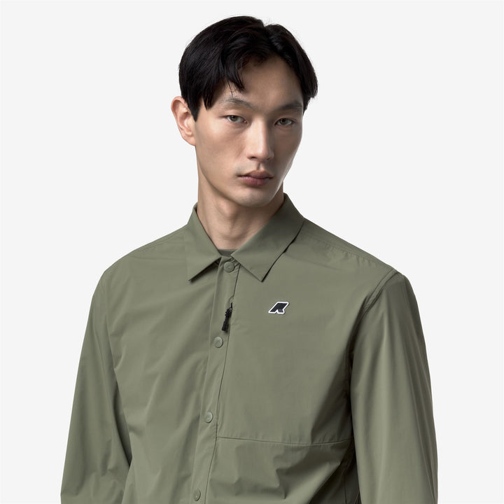 RECHER - Chemises - Long - Homme - Green Lichen 5