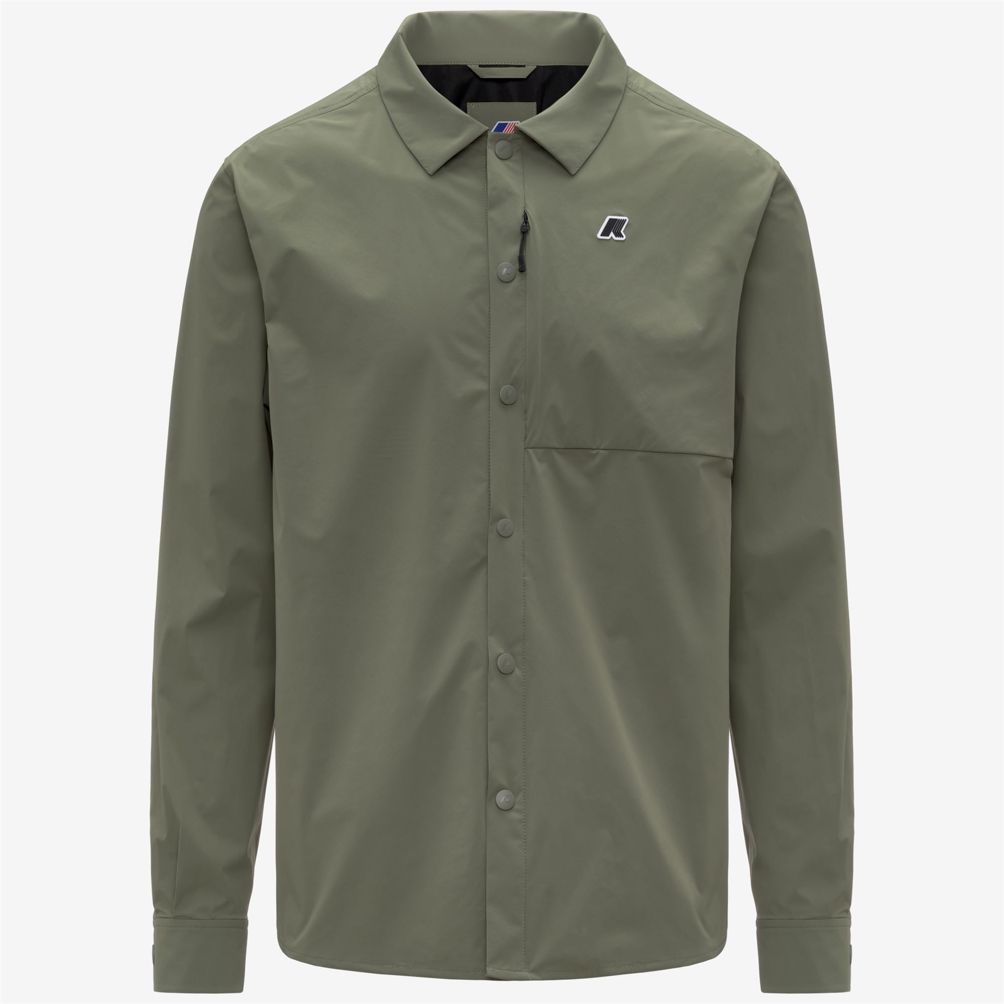 Shirts_Man_RECHER_Long_Green Lichen - Commercial 1