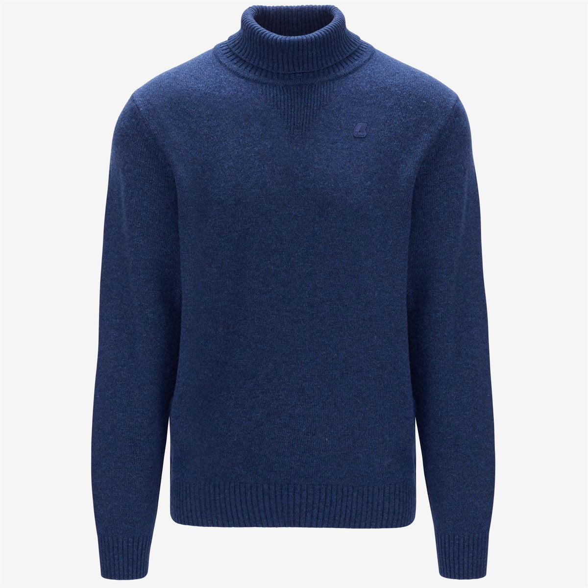 Knitwear_Man_HENRY LAMBSWOOL_Pull Over_Blue Medieval - Commercial 1