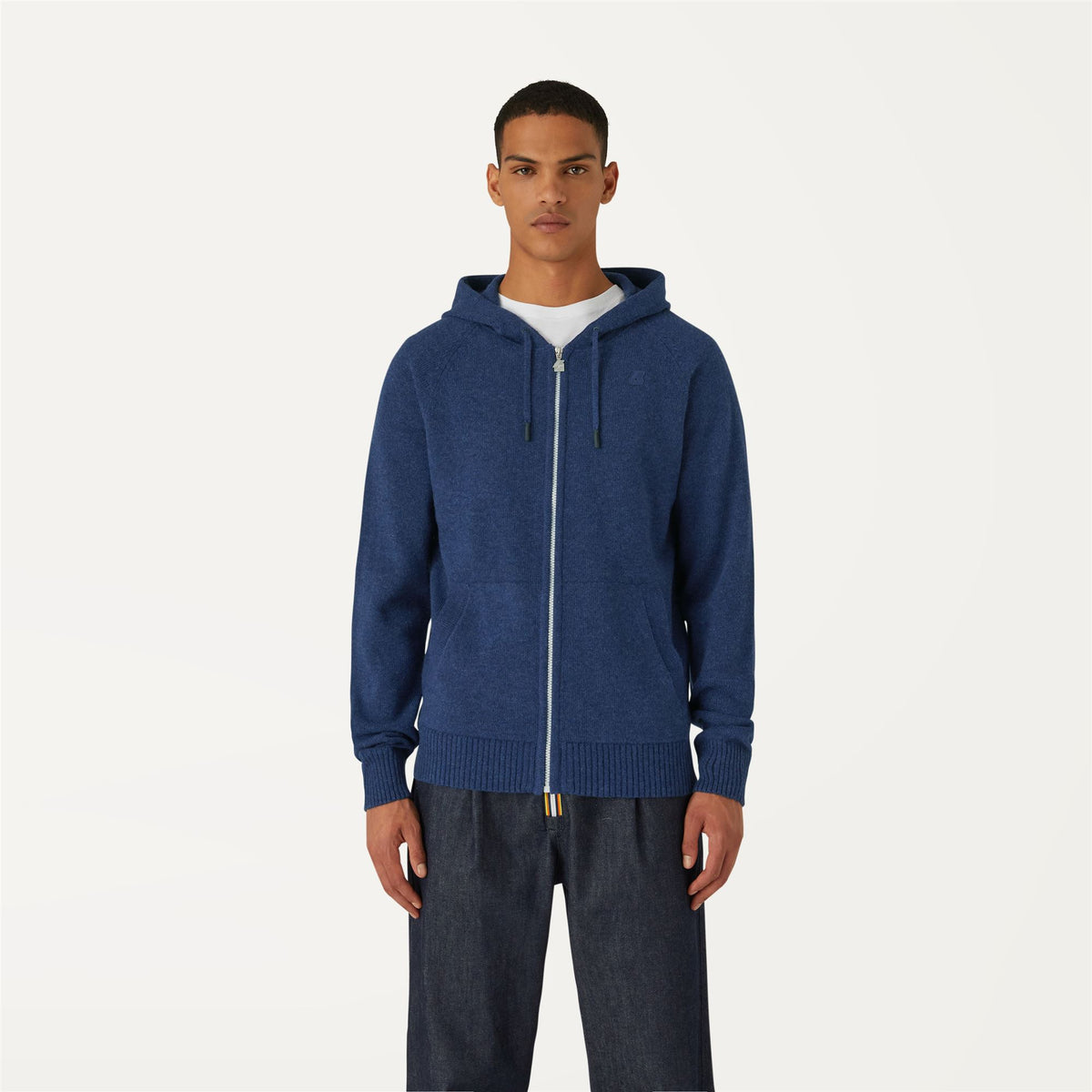 Knitwear_Man_MARCY LAMBSWOOL_Jacket_Blue Medieval - Commercial 4