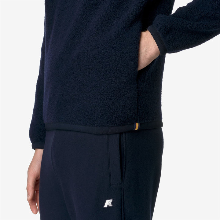 ERN WOOL FLEECE - Fleece - Pull  Over - MAN - BLUE DEPTH 2