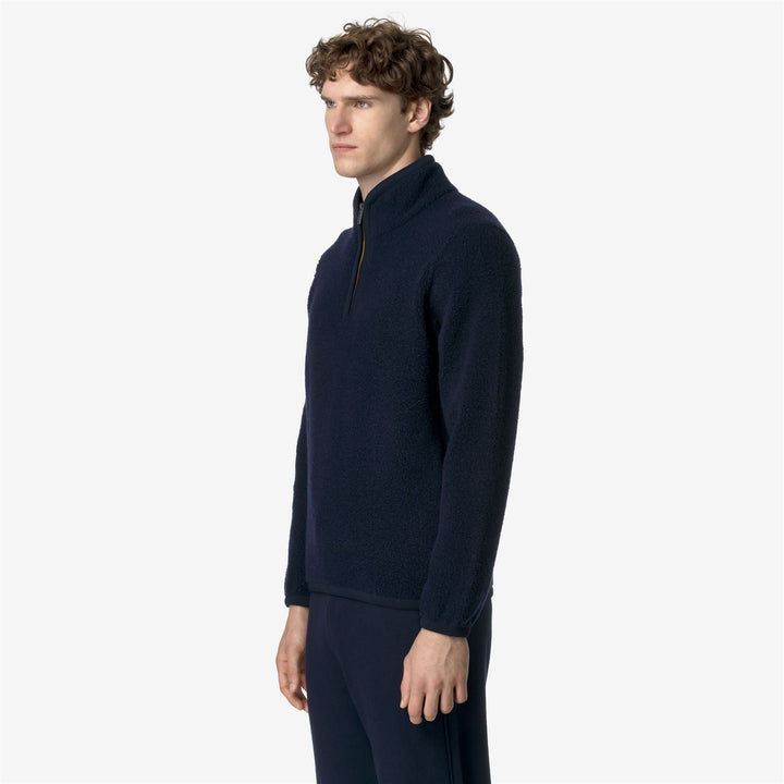 ERN WOOL FLEECE - Fleece - Pull  Over - MAN - BLUE DEPTH 4