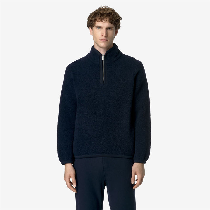 ERN WOOL FLEECE - Fleece - Pull  Over - MAN - BLUE DEPTH 3