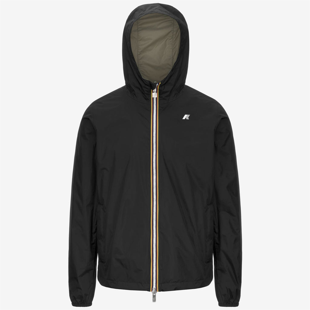 Jackets_MAN_JAKE PLUS.2 DOUBLE_Short_Black Pure - Green Lichen - Commercial 1
