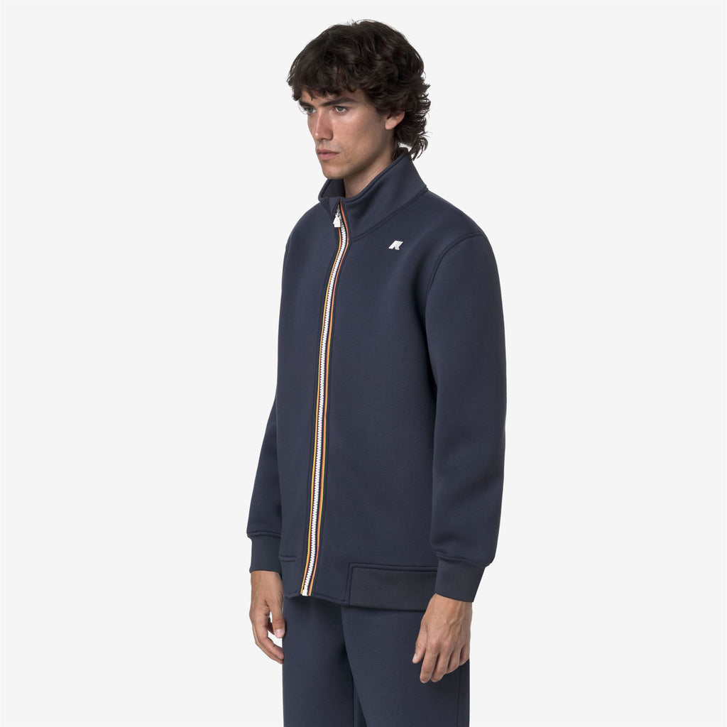 Fleece_MAN_FINN SPACER_Jacket_Blue Airforce - Commercial 5