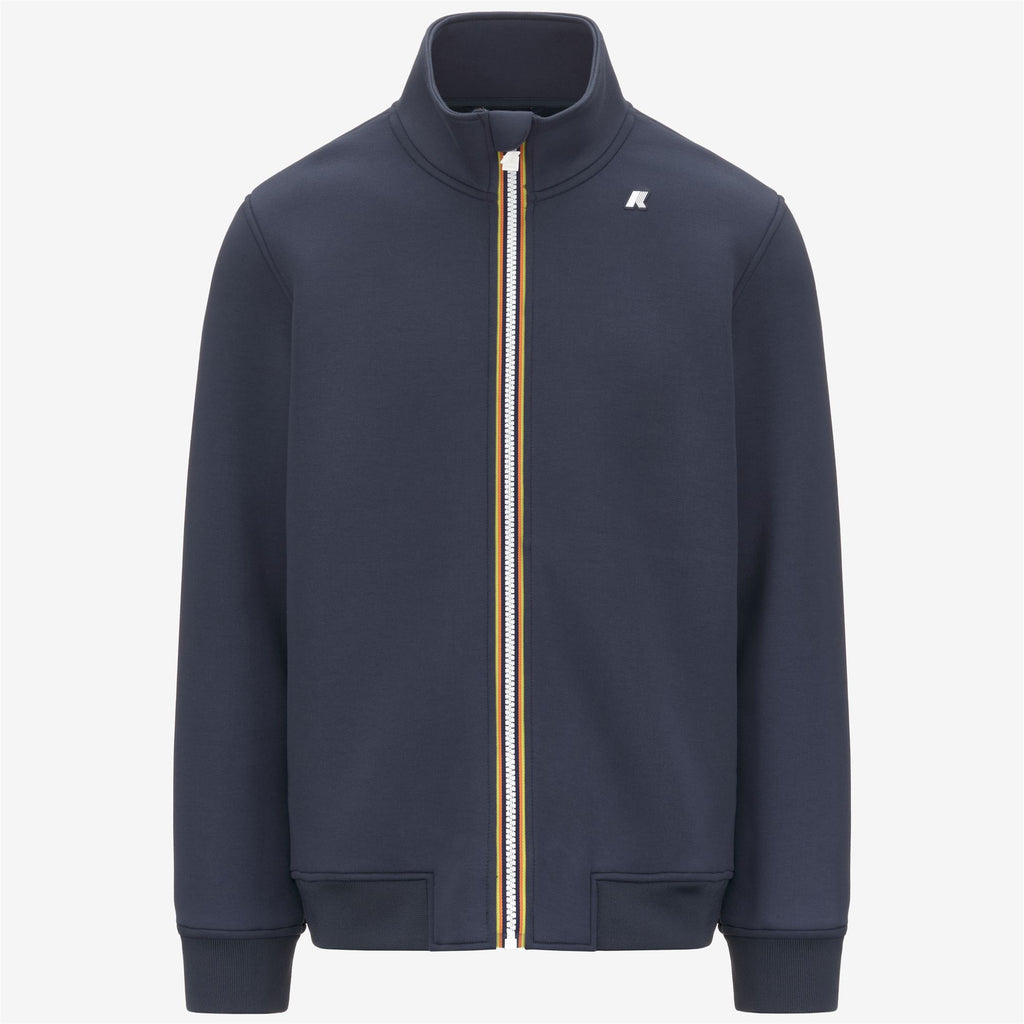 Fleece_MAN_FINN SPACER_Jacket_Blue Airforce - Commercial 1