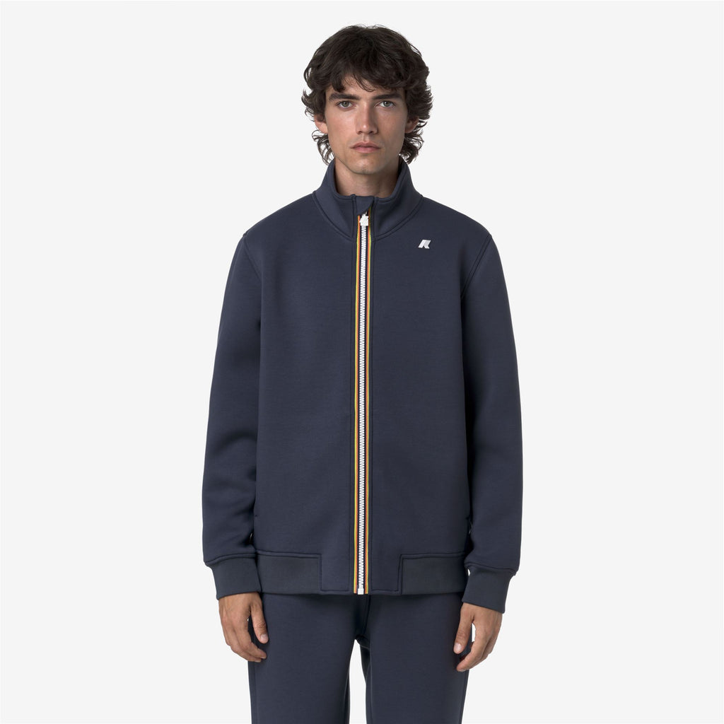 Fleece_MAN_FINN SPACER_Jacket_Blue Airforce - Commercial 4