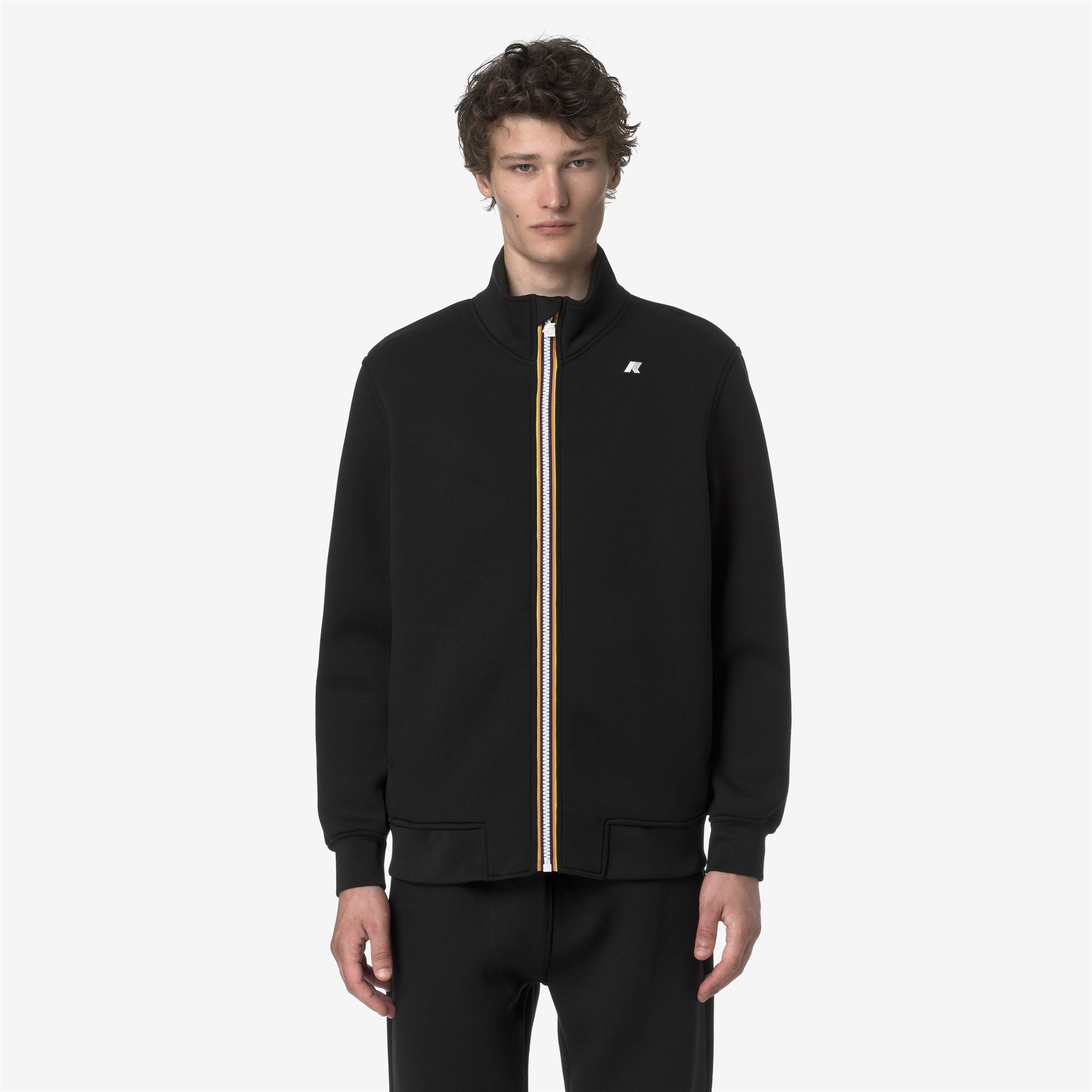 Fleece_MAN_FINN SPACER_Jacket_Black Pure - Black Pure - Commercial 4