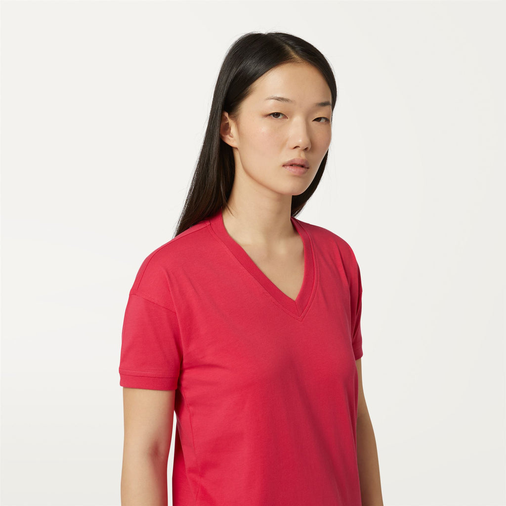 T-Shirts & Top_WOMAN_RUBIEL_T-Shirt_Red Berry - Commercial 7