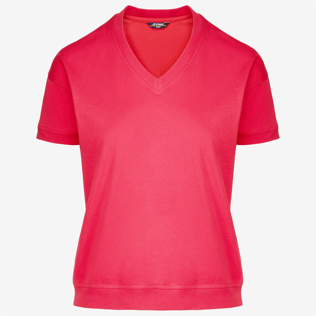 T-Shirts & Top_WOMAN_RUBIEL_T-Shirt_Red Berry - Commercial 1
