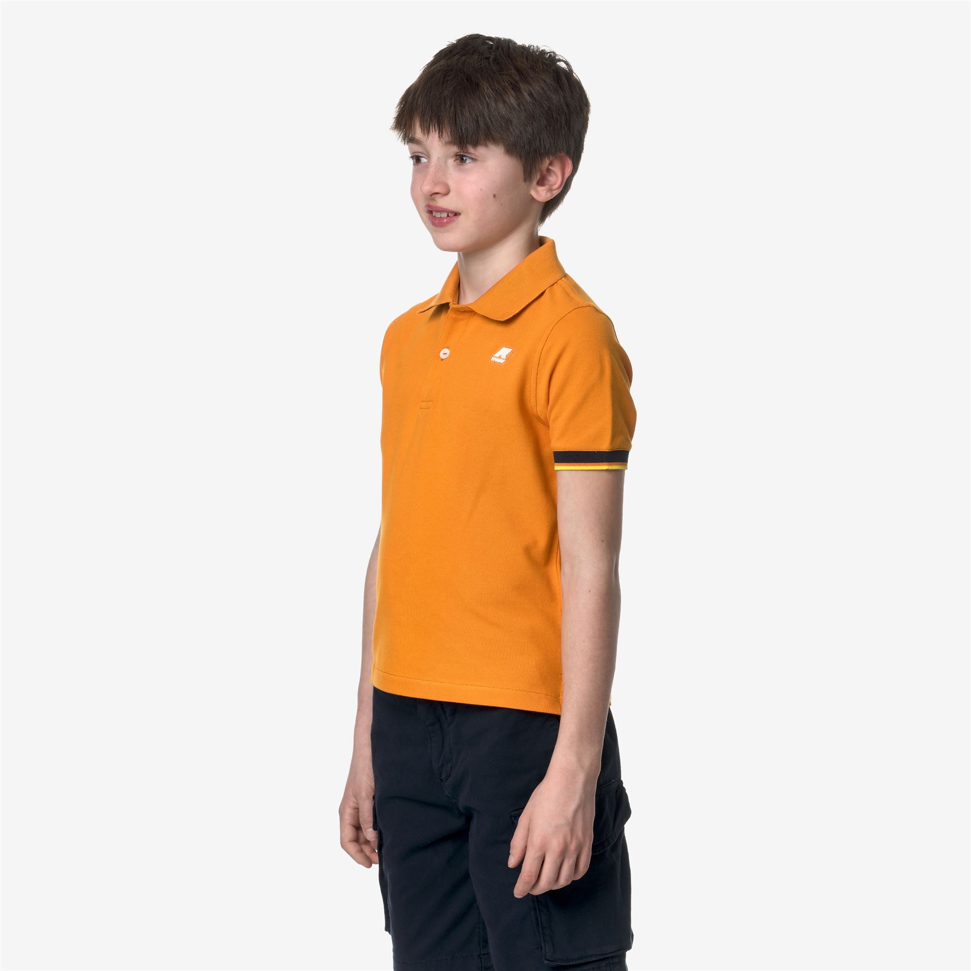 Polo Shirts_Boy_P. VINCENT_Polo_Orange Md - Commercial 5