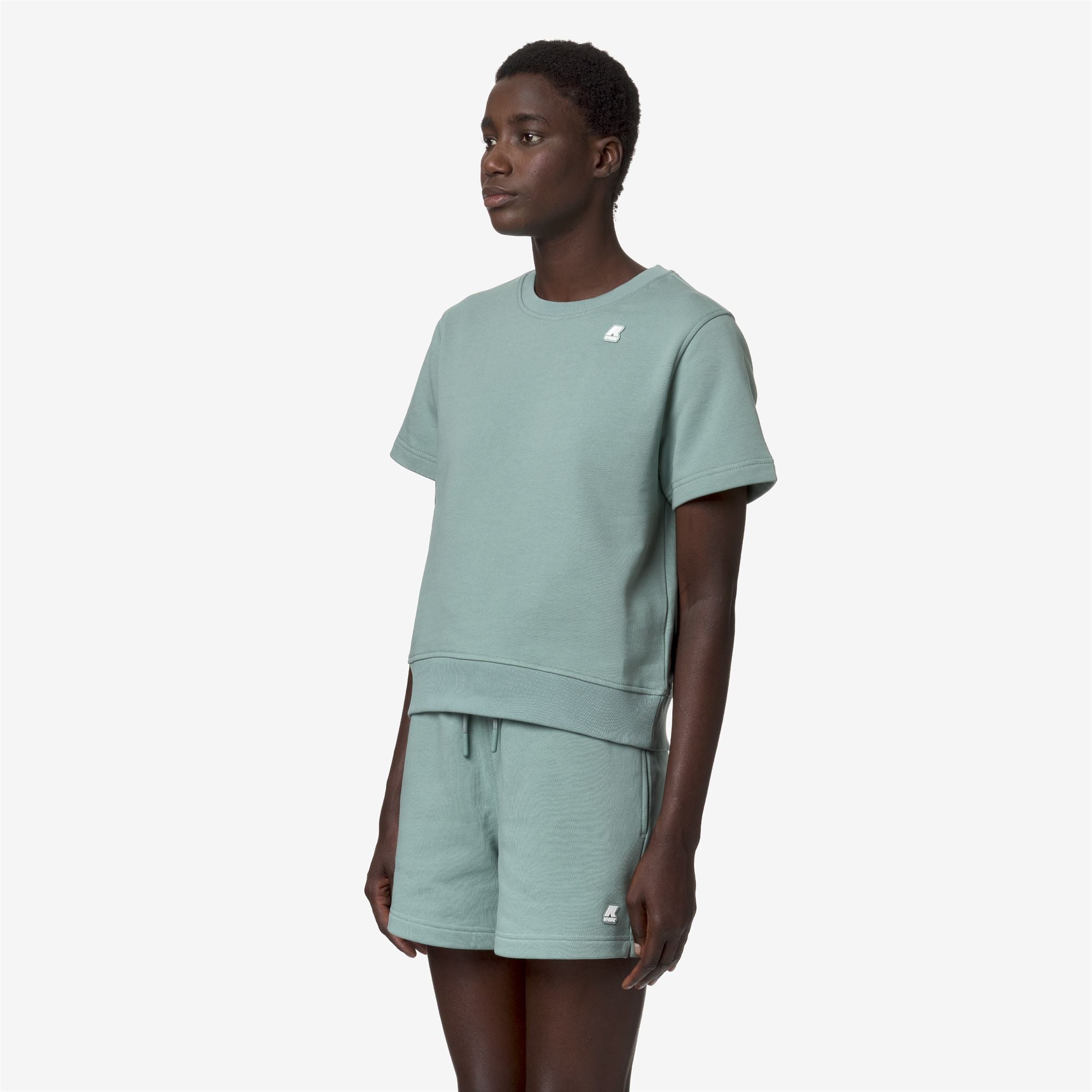 T-Shirts & Top_Woman_EMELETTE_T-Shirt_Green Mold - Commercial 5