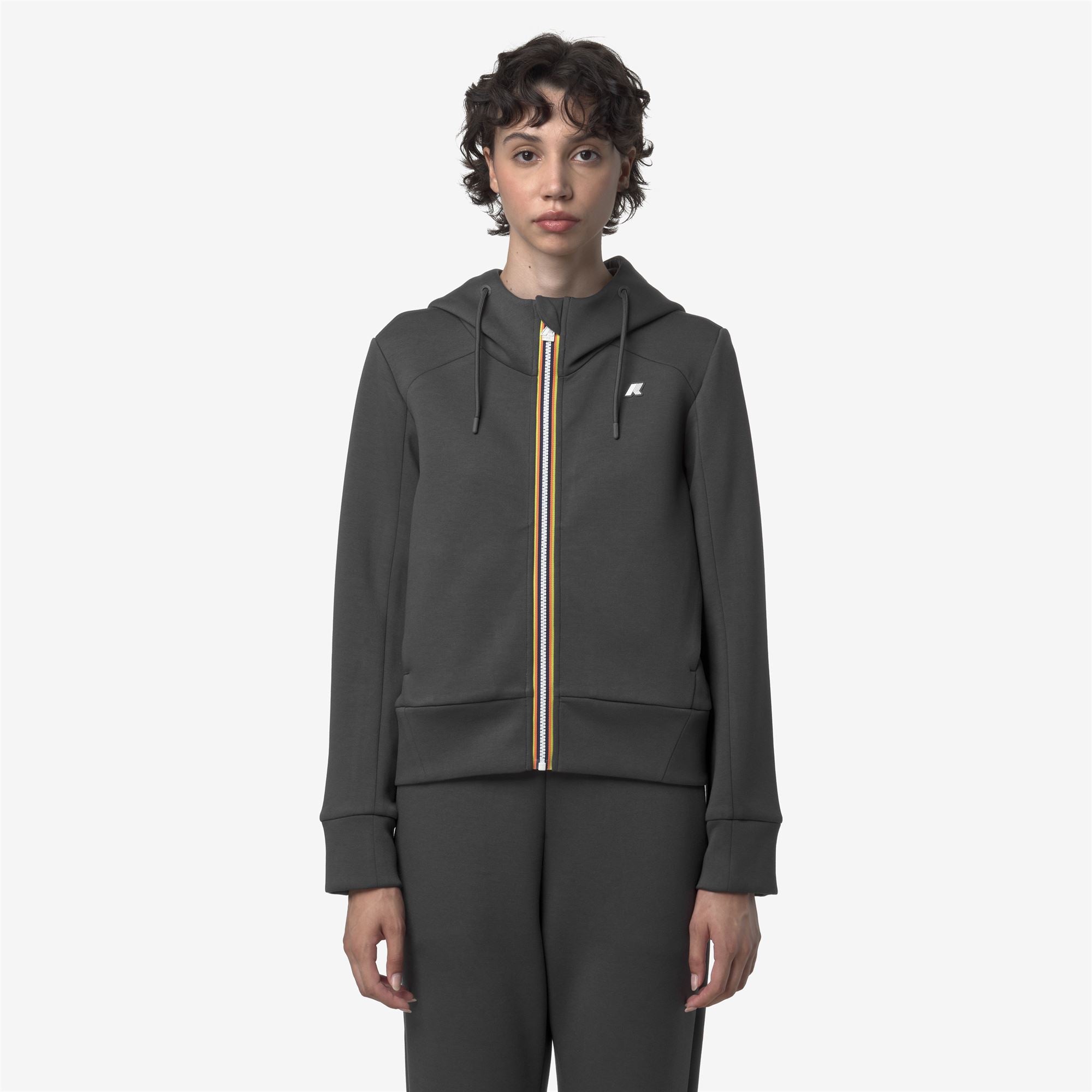 Fleece_WOMAN_DIVINE LIGHT SPACER_Jacket_Grey Shadow Dk - Commercial 4